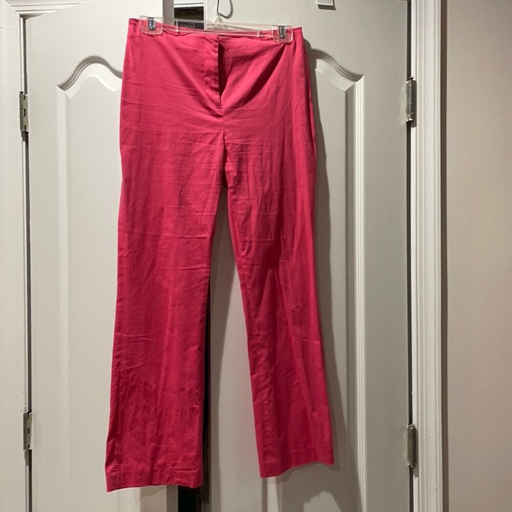 INC 4 Capri hot pink stretch pants euc
